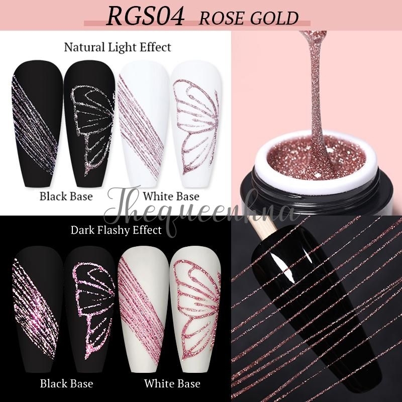 DEAR 5gr Spider Reflective Glitter Spider Gel Diamond Nail Art Elastis Disco Soak Off UV Gel