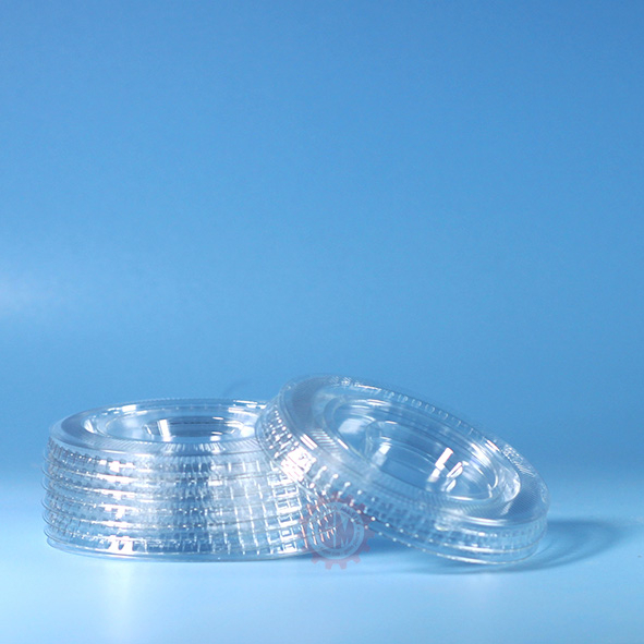 Tutup Gelas Plastik 16 OZ Datar Bening 50 pcs