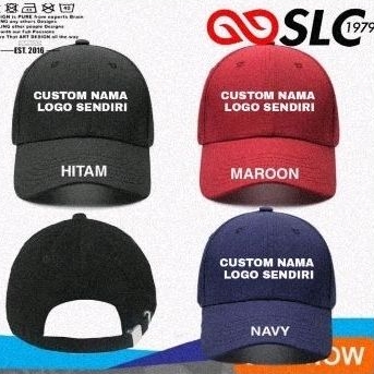 TOPI BASEBALL PREMIUM CUSTOM NAMA LOGO SENDIRI