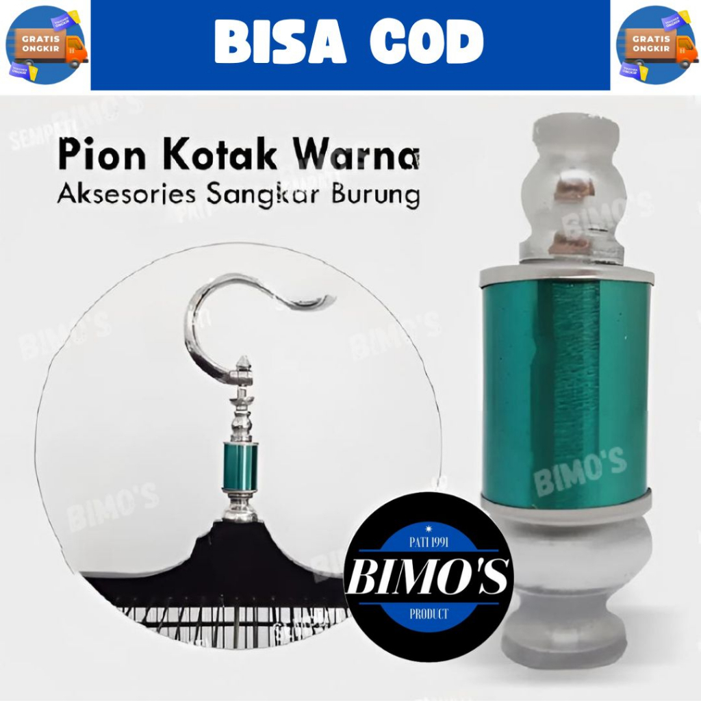 Pion Sangkar Kotak Pion Murai Tabung Stenlis Warna Pion Sangkar Burung MURAH