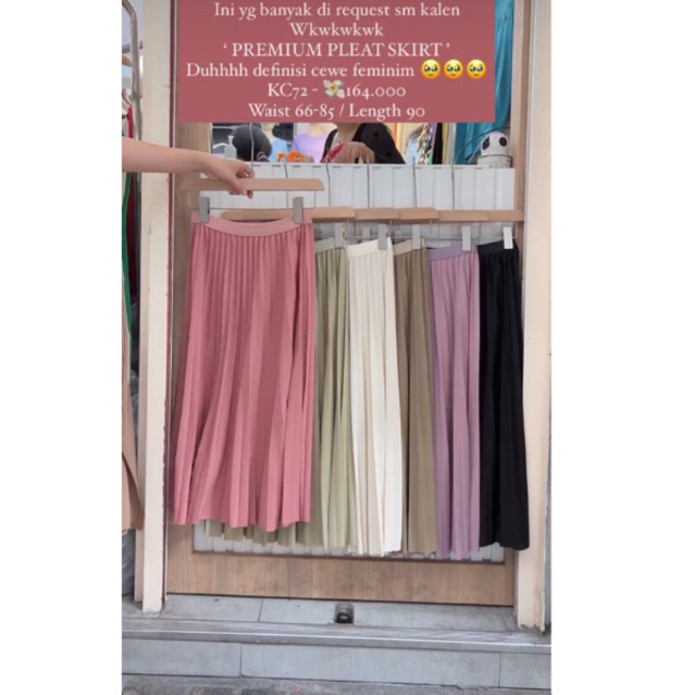 Bkk bangkok pleats rok premium