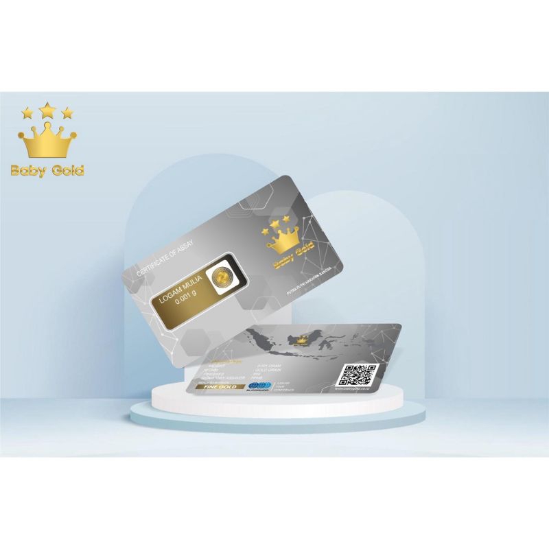 ( GRATIS KAOS DISTRO ) Logam Mulia 24karat emas asli baby gold bersertifikat resmi