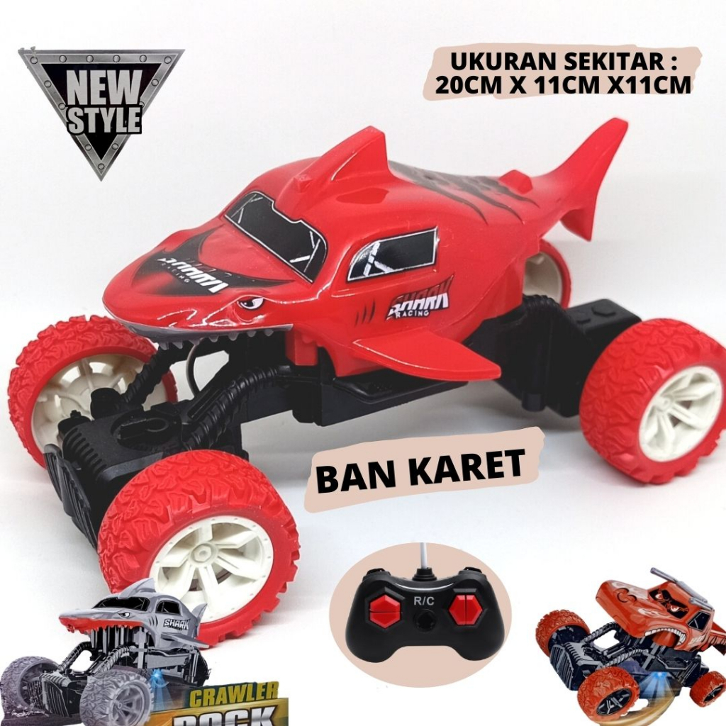 RC Remote Control Mobil ROCK CLIMBER CLIMBING SHARK NEW CRAWLER OFFROAD / Mainan Anak Laki Laki