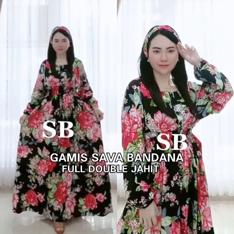 DRESS BALI SAVA LENGAN PANJANG KANCING BUSUI