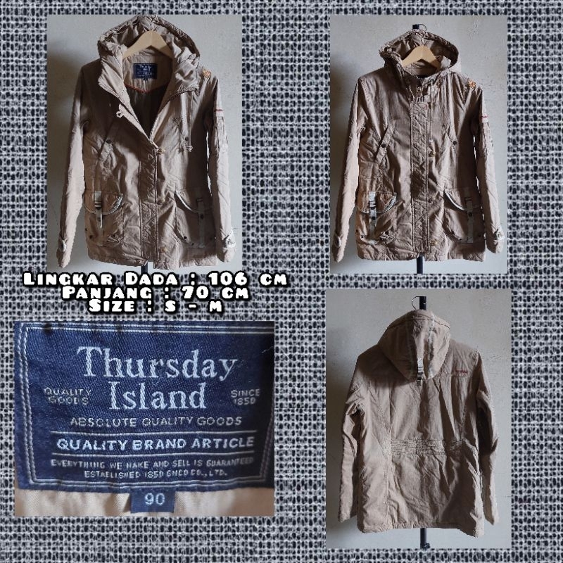 Jaket Parka Merk Thursday Island Second Original.