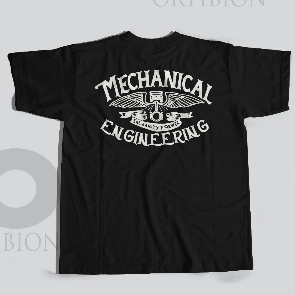 MECHANICAL ENGINEERING T SHIRT DISTRO LENGAN PENDEK / KAOS TEKNIK MESIN LENGAN PENDEK