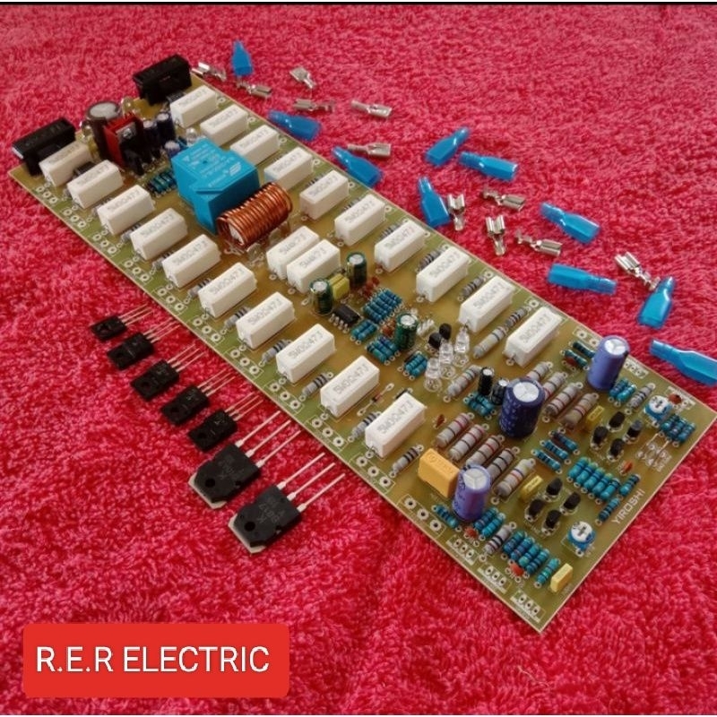 kit Driver yiroshi 3u plus PROTEKTOR dan LED CLIP PCB FIBER FR4