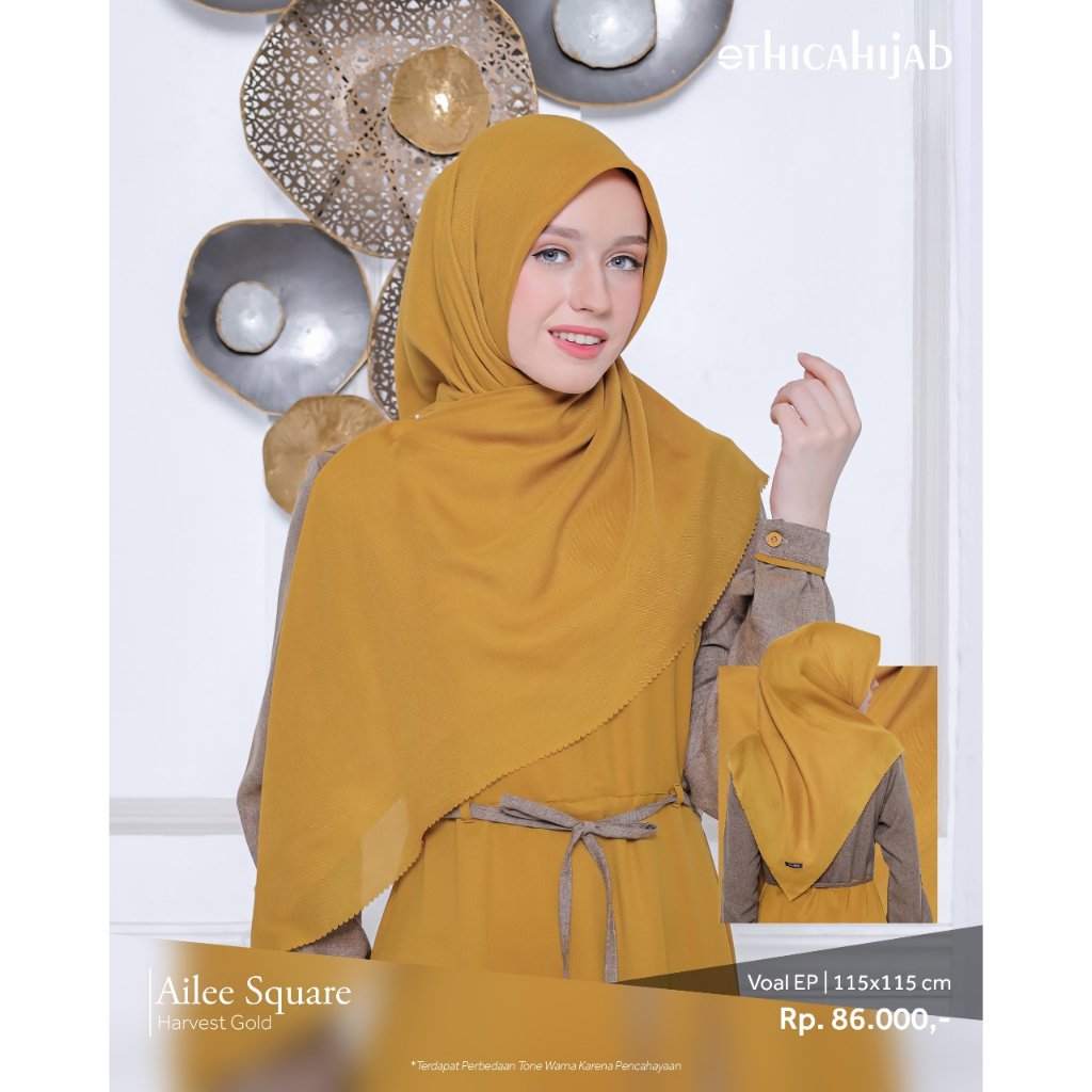 Ethica Hijab Ailee Square / Harvest Gold