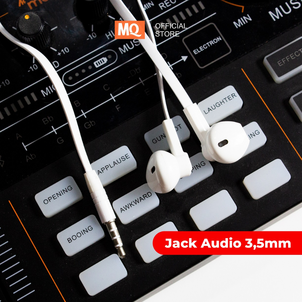 MQ Earphone Headset Gaming Superbass Stereo+HD Hi-Fi Mic Jack 3.5mm MQ-02 Premium Quality