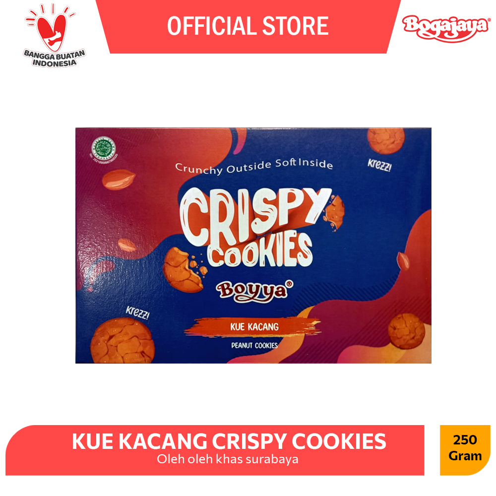 

Kue Kacang Crispy Cookie Oleh Oleh Surabaya Kemasan Besar 250 Gram