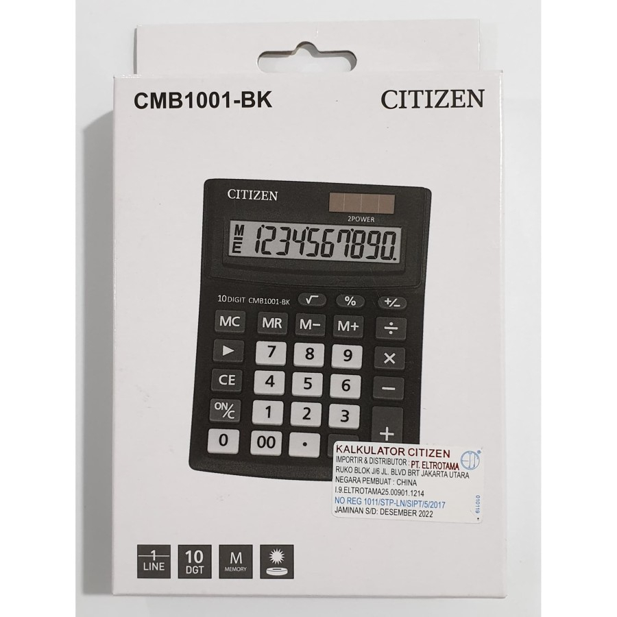 Calculator / Kalkulator Citizen CMB1001-BK / CMB 1001 / 10 Digit