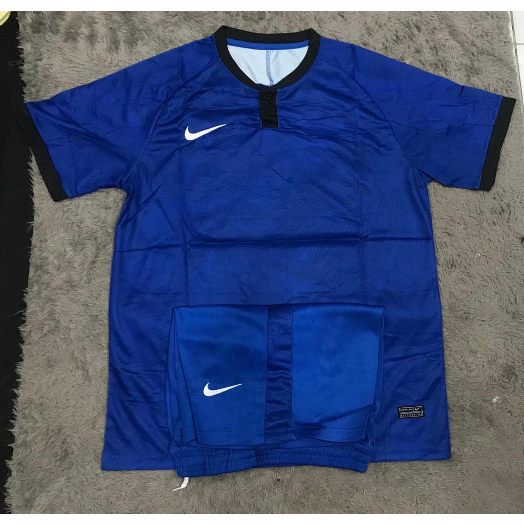 SETELAN BAJU FUTSAL SEPAK BOLA NAVY GRADE ORI IMPORT