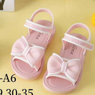 Sandal Anak Jelly ADIBA Import / Sendal Anak Perempuan Karet Empuk / Sandal Tali Aanak Perekat Lucu