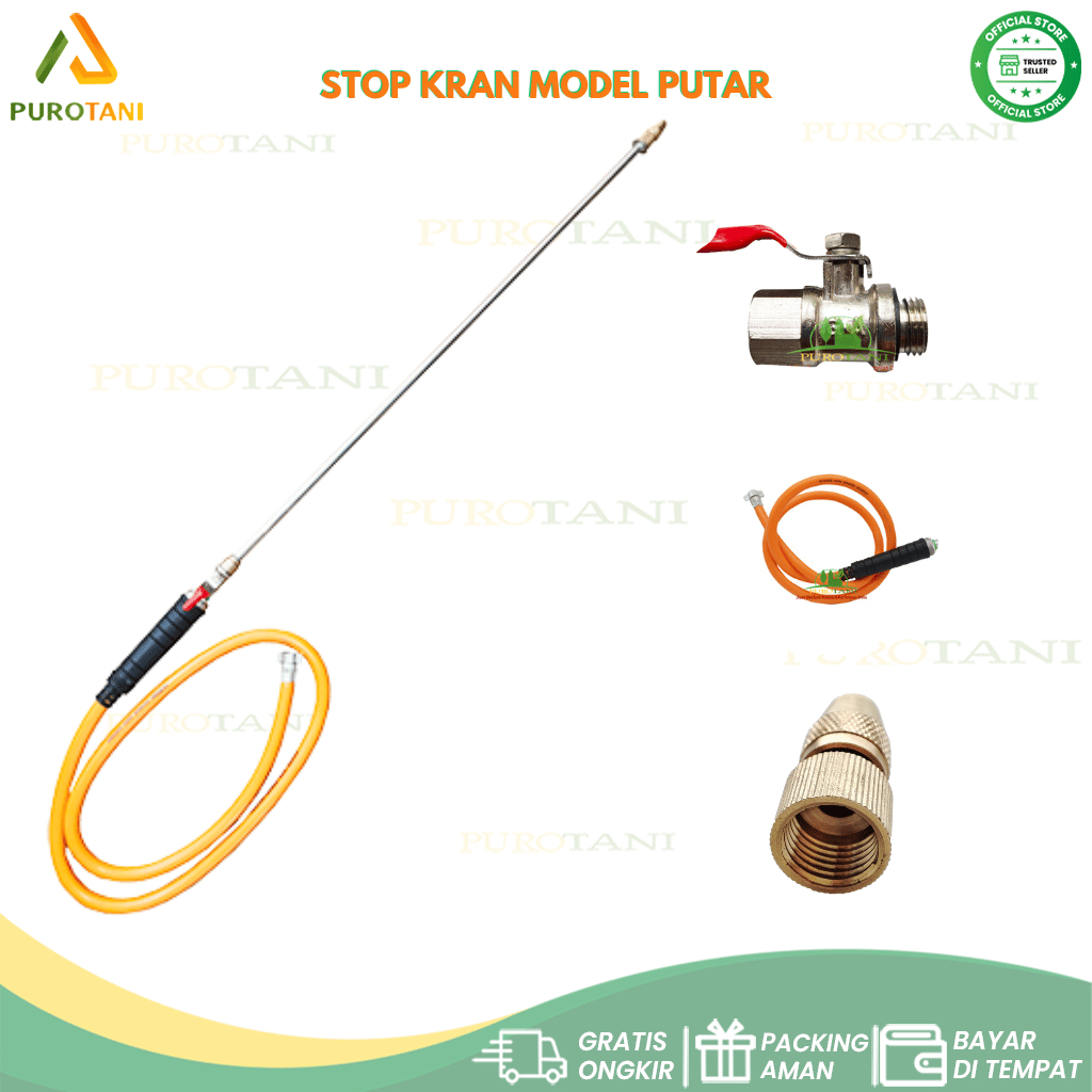 Paket selang stop kran stik nosel tangki swan manual