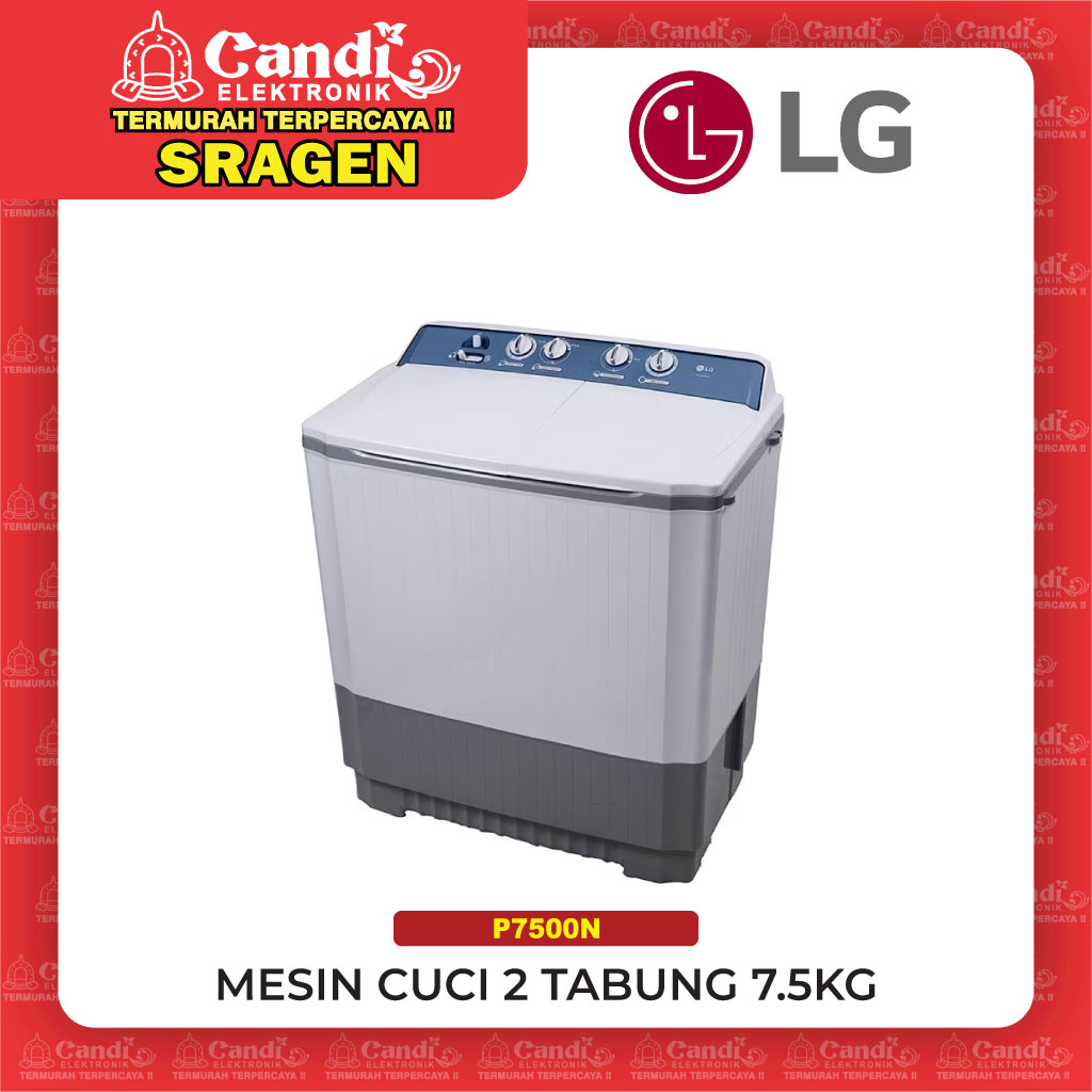 LG Mesin Cuci 2 Tabung 7.5kg - P7500N