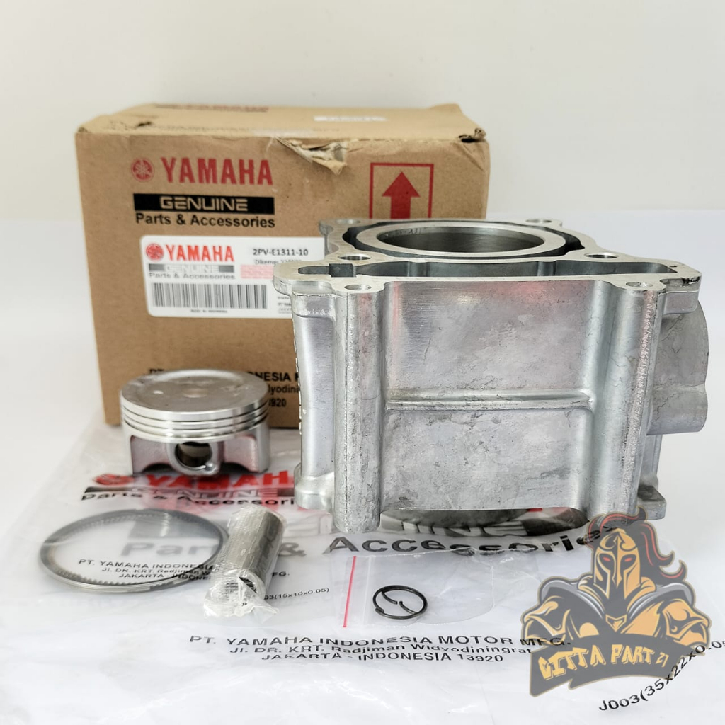 CYLINDER BLOK SEHER PISTON RING KOMPLIT YAMAHA 2PV KUALITAS ASLI ORIGINAL YAMAHA YGP  PRESISI TINGGAL PASANG BAHAN BERKUALITAS DAN DIJAMIN AWET MX KING VIXION NEW 150 VXN NVL R15 V1 XABLE