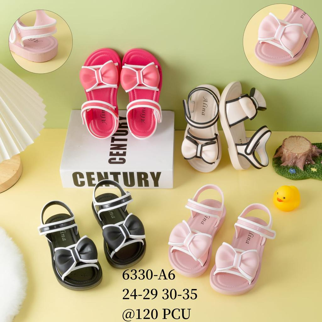 Sandal Anak Jelly ADIBA Import / Sendal Anak Perempuan Karet Empuk / Sandal Tali Aanak Perekat Lucu