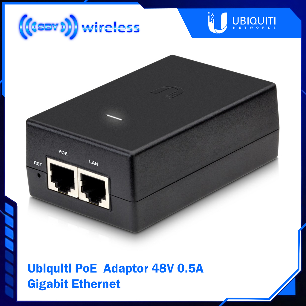 Adaptor Poe 48Volt 0,5A Gigabit Ethernet Ubiquiti