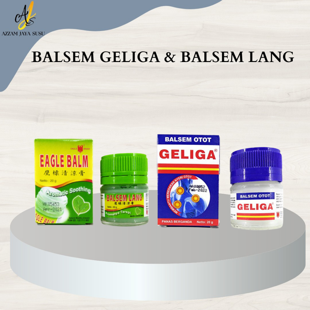BALSEM OTOT GELIGA 20gr/ BALSEM LANG 20gr / Azzam Jaya Susu