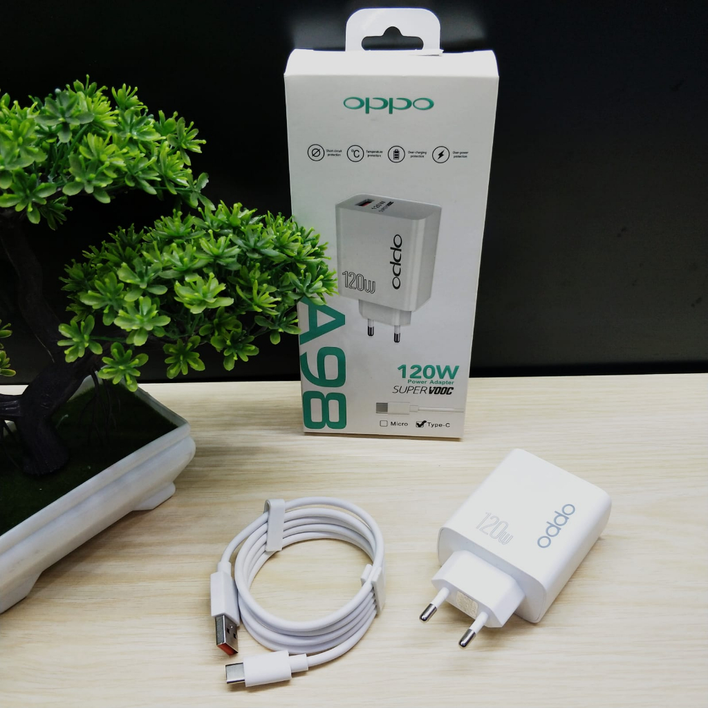 CHARGER OPPO A98 SUPERVOOC 120W FAST CHARGING MICRO TYPE C PROMO SEN