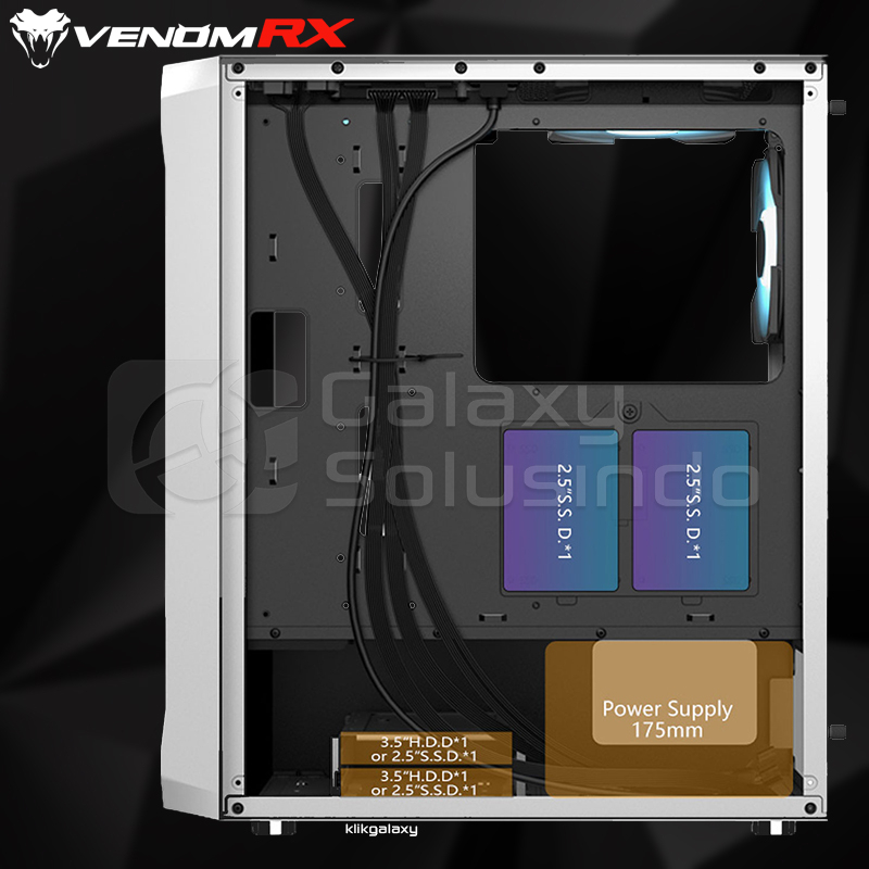 VenomRX GENJIRO Tempered Glass ATX Gaming Case