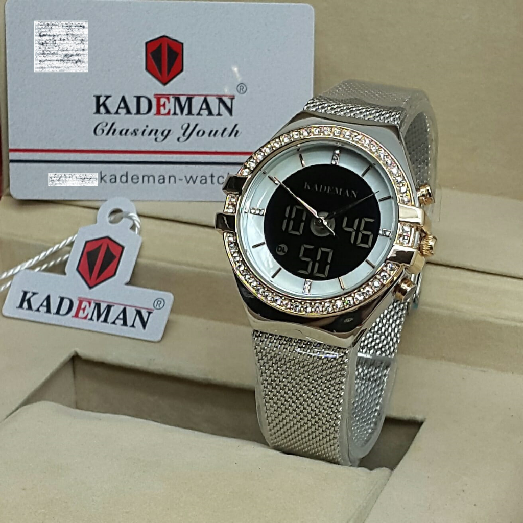 Jam tangan KADEMAN Original K7024L Rantai pasir dualtime