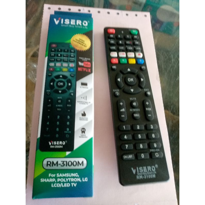 REMOT TV VISERO RM-3100M REMOT TV SMART