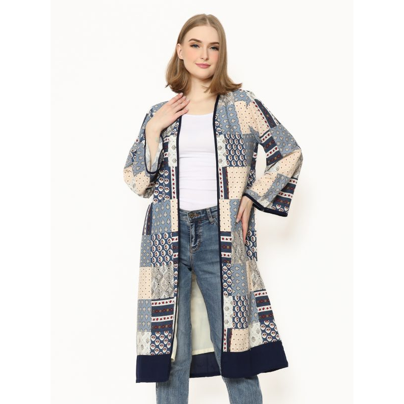 Blazer Batik Wanita - Atasan Batik - Bhatara Batik Keisya - Outer Batik Modern Lengan Panjang
