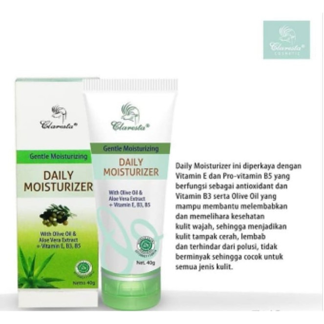 CLARESTA DAILY MOISTURIZER 40GR
