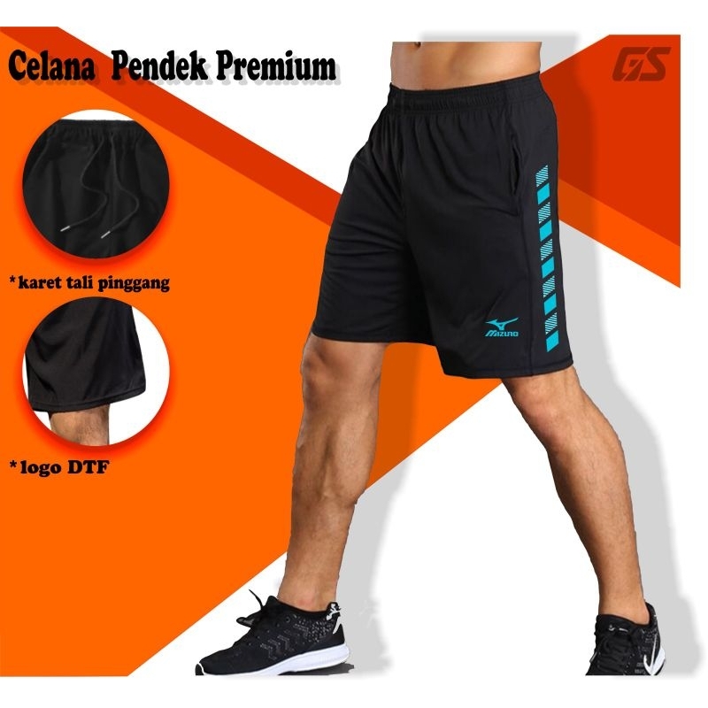 Celana pendek olahraga pria wanita dewasa untuk voli bahan tebal