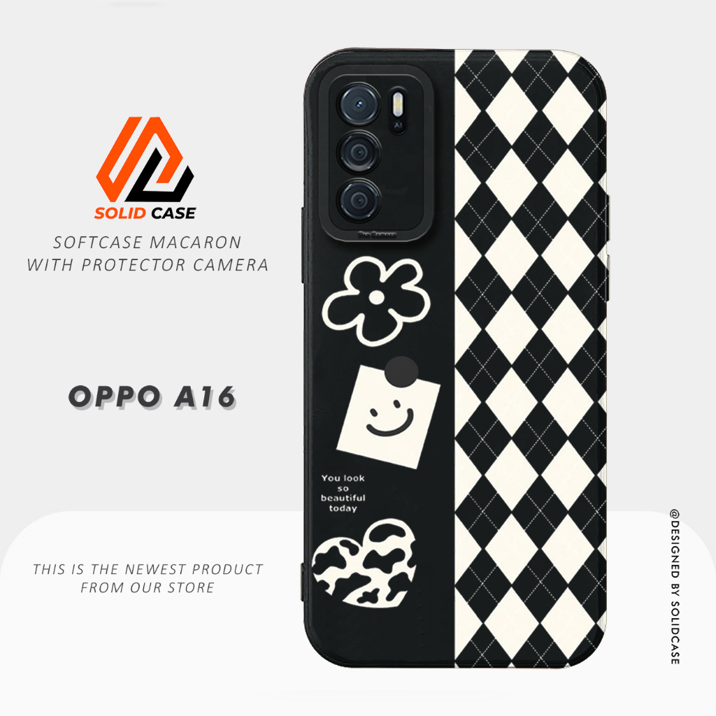 Case Oppo A16 - Casing Oppo A16 [Lucu] Solid Case HP Terbaru 2023 - Softcase Pro Camera - Case Silikon Karet Tebal - Casing HP Full Body Protection