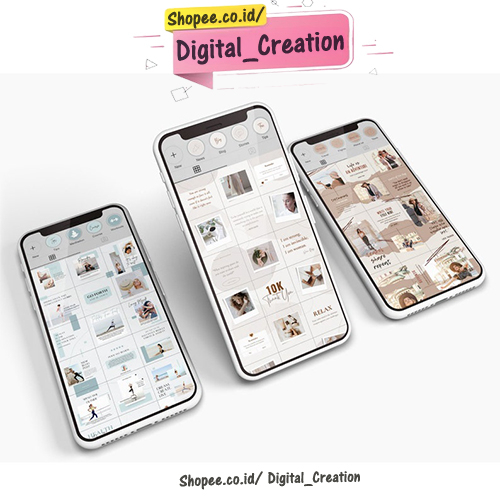 15 Ultimate IG Puzzle Templates Bundle Canva Premium