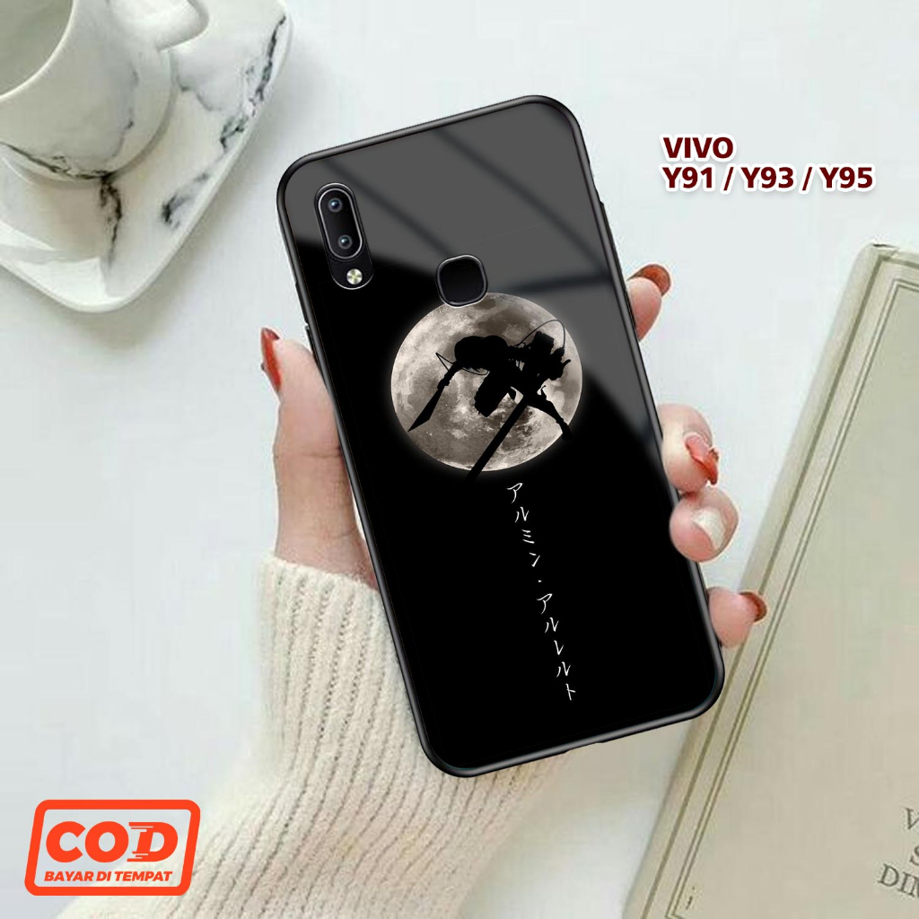 RC Case Vivo Y91 Motif Attack On Titan Casing 2D Glosy Vivo Y95 Softcase Kilau Vivo Y93 finger Terba