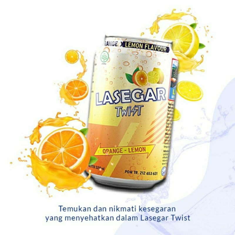 

Lasegar twist rasa orange - lemon 320ml