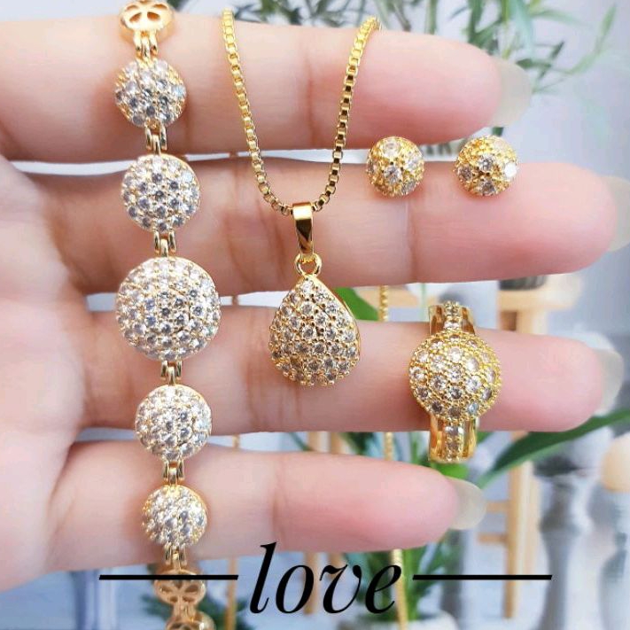 Xuping set perhiasan lapis emas 24k 1003