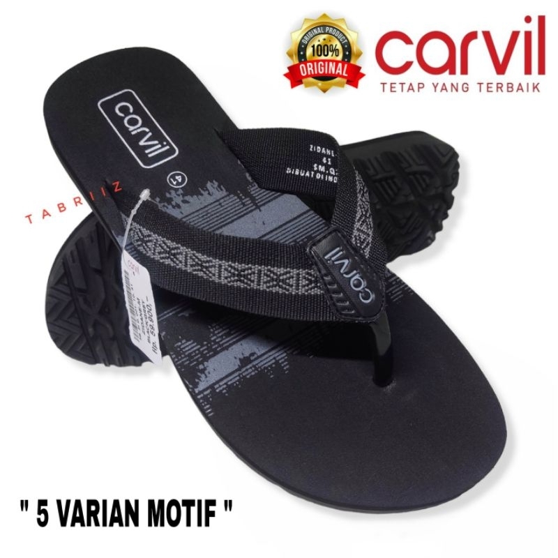 Sandal Carvil Sendal Jepit Carvil Pria - 100% ORIGINAL MODEL TERBARU