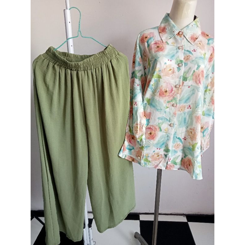 atasan wanita blouse meijiwang  Bkk mix kulot set kulot set bangkok