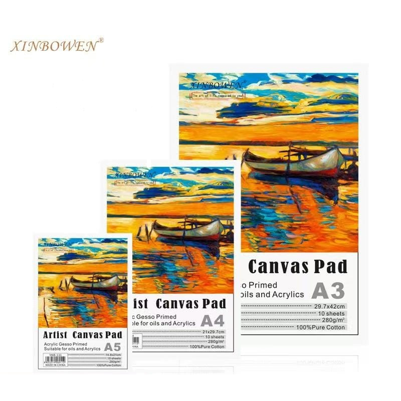 

canvas pad A4/A3 280gsm 10 lembar
