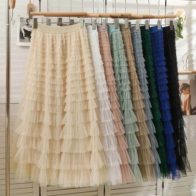 ROK TULE MIDI TULLE SKIRT  WANITA PANJANG MX632