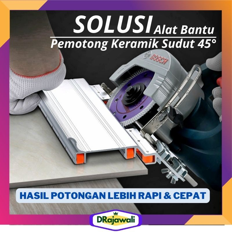 Alat Dudukan Mesin Potong Keramik Miter Saw 45 Derajat Sudut Pemotongan Adapter Perlengkapan Pertuka