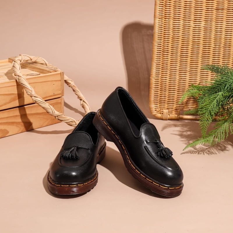 sepatu tassel loafers docmart Flavio Boston kulit asli