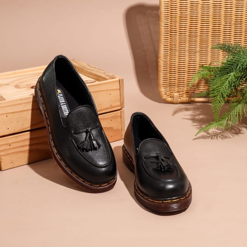 sepatu tassel loafers docmart Flavio Boston kulit asli