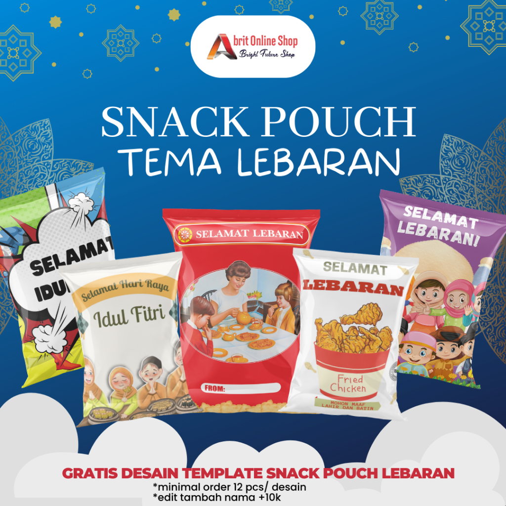 

SNACK POUCH ULANG TAHUN | POUCH LEBARAN ANAK I SNACK POUCH CUSTOM | SNACK POUCH JUMBO