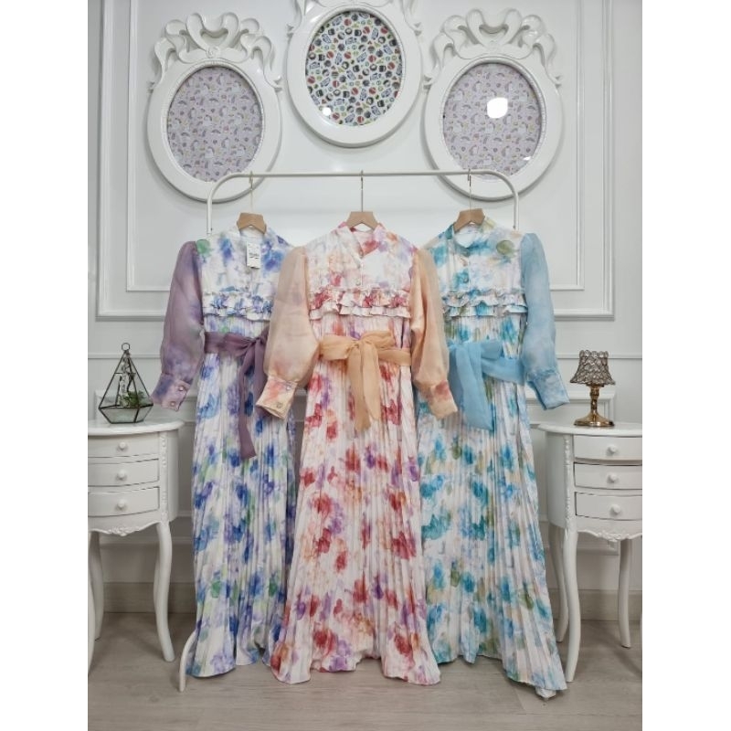 GAMIS PLISKET MIX ORGANZA BY MEIJIWANG