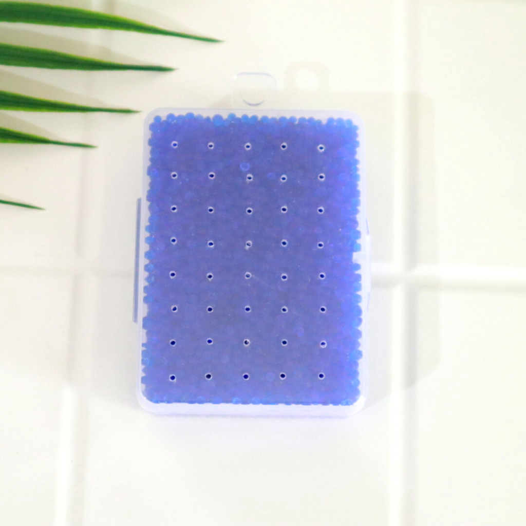 Fotology Silica gel biru kotak plastik untuk dry box kamera serap lembab anti jamur 60 gram