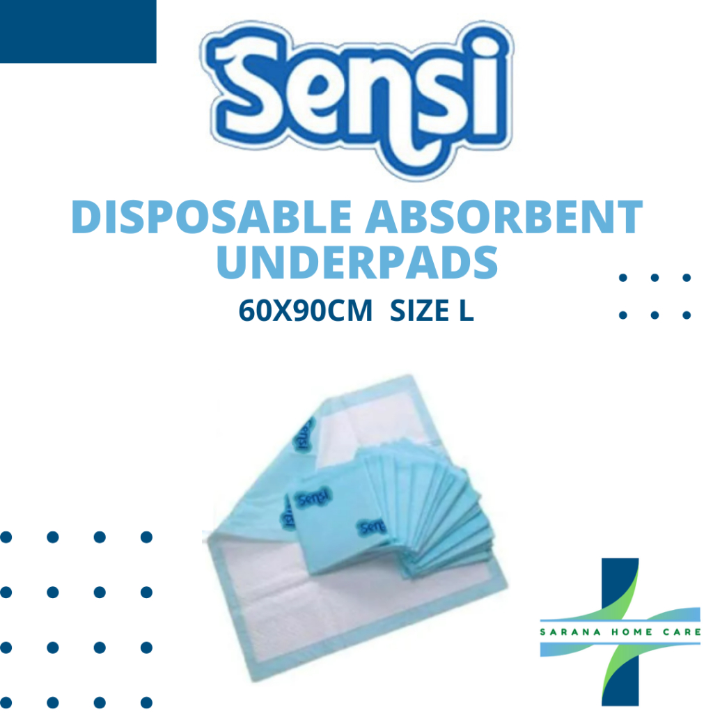 SENSI Pad Disposible Absorbent Underpad/ tatakan pipis/ tatakan urin/ perlak ompol