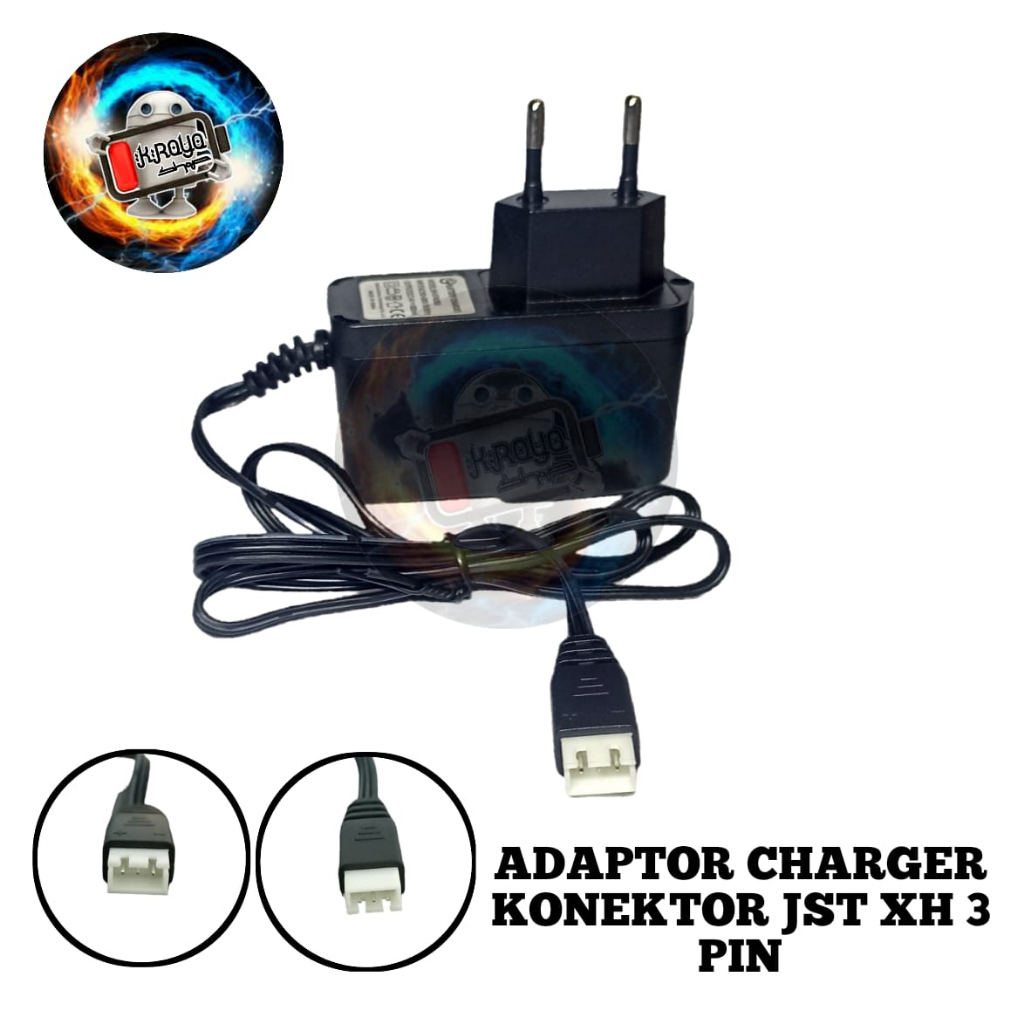 Alat Cas/ Charger / Casan Mainan Anak RC KONEKTOR JST XH 3 PIN