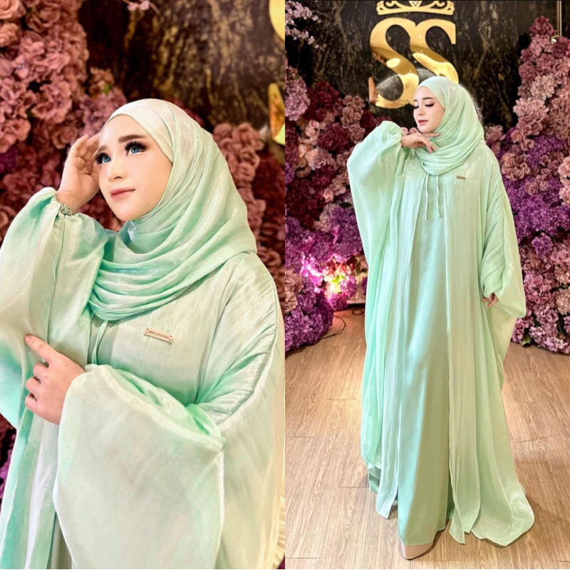 KAFTAN SHIMMER SET HIJAB PREMIUM BY SHELLASAUKIA ORIGINAL