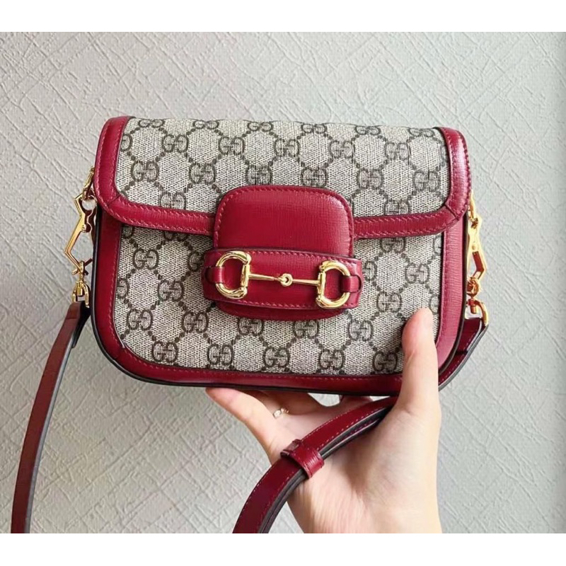 Gucci Horsebit 1955 Mini Red Size