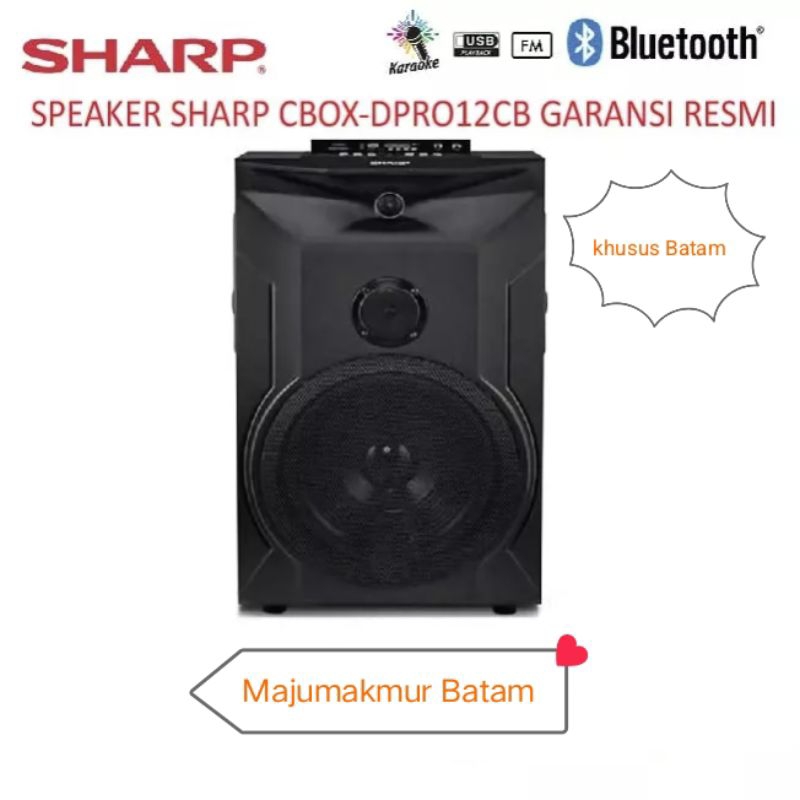SHARP SPEAKER ACTIVE CBOX-DPRO12CB GARANSI RESMI